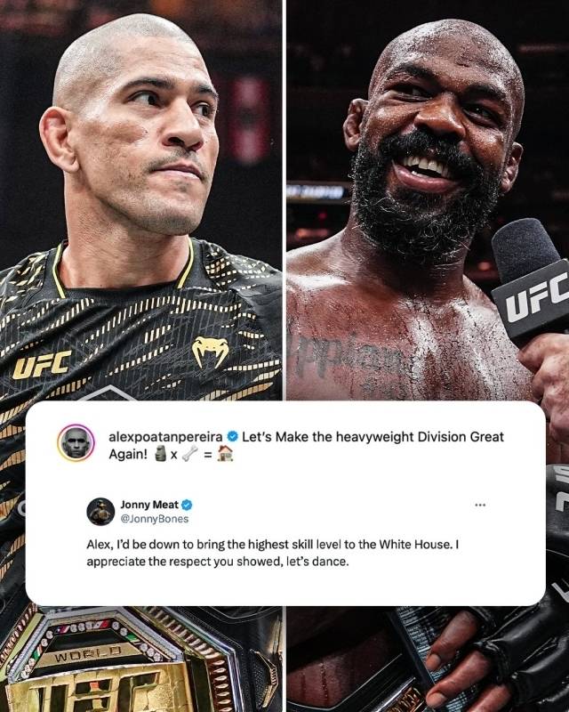 존스와 페레이라는 백악관 대회에서 만나고 싶어 한다. 사진=ESPN SNS