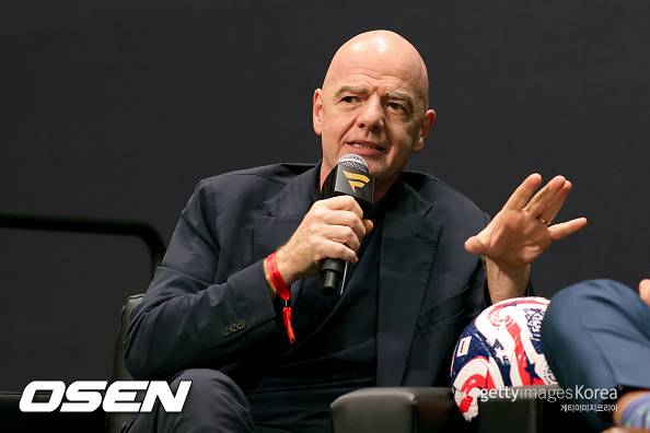 [사진] 인판티노 회장 ⓒGettyimages(무단전재 및 재배포 금지)