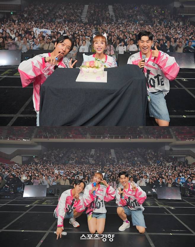 울산에서 공연을 진행한 코요태. 제이지스타 제공