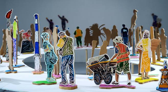 ▲ 장우석 개인전 전시장 전경.