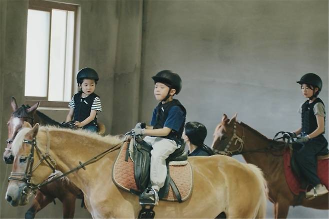 지난 6월 납읍초등학교 승마 수업 현장 / 사진=제주도