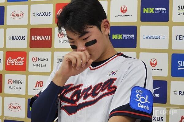 김주원은 외조부상에도 꿋꿋이 한일전 두 경기를 소화해냈다(사진=KBO)