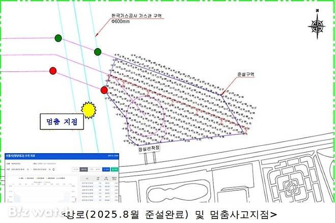 한강버스 항로 및 멈춤사고 지점/자료=서울시 제공