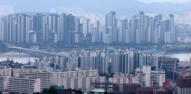 서울 남산에서 바라본 도심 모습. (사진=이데일리 방인권 기자)