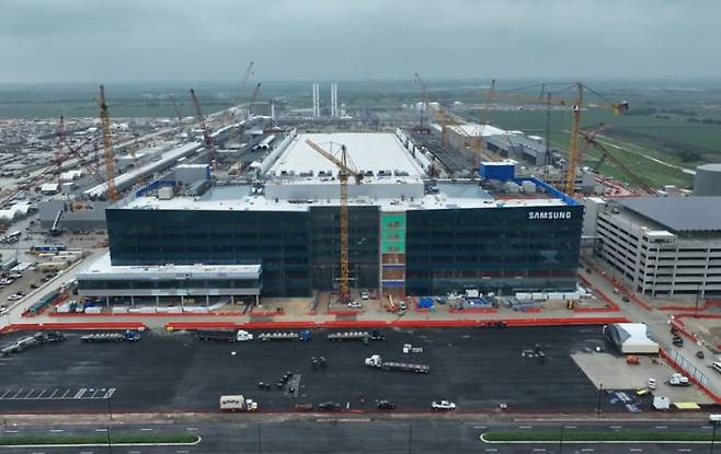 삼성전자가 미국 텍사스주 테일러시에 짓고 있는 첨단 파운드리(반도체 위탁생산) 공장./삼성전자 제공