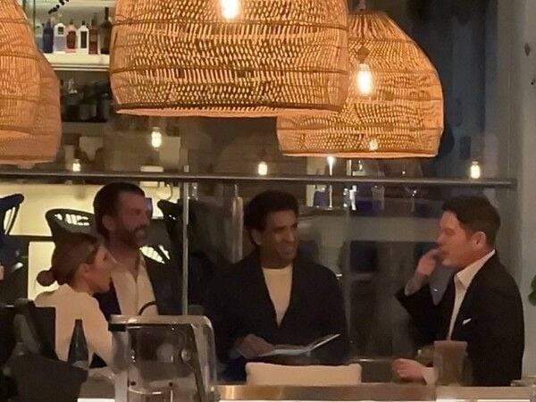 정용진 신세계그룹 회장(사진 오른쪽), 트럼프 주니어(왼쪽), 오미드 말릭 1789캐피털 설립자.