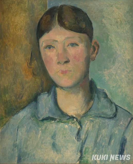 폴 세잔, 세잔 부인의 초상, 1885~1890, 캔버스에 유채, 46.5x38.5cm, 오르세 미술관