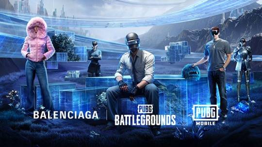 'PUBG: 배틀그라운드'(PC·콘솔 버전)와 '배틀그라운드 모바일', 발렌시아가의 협업 관련 이미지. 자료 제공 : 크래프톤
