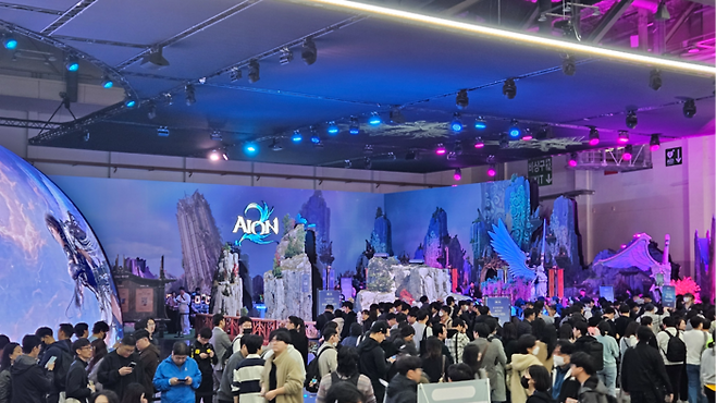 엔씨소프트 전시관. [이가람 기자]