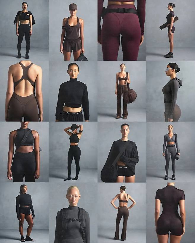 스킴스와 나이키가 협업한 스포츠웨어 라인 '나이키스킴스' 제품사진/사진=스킴