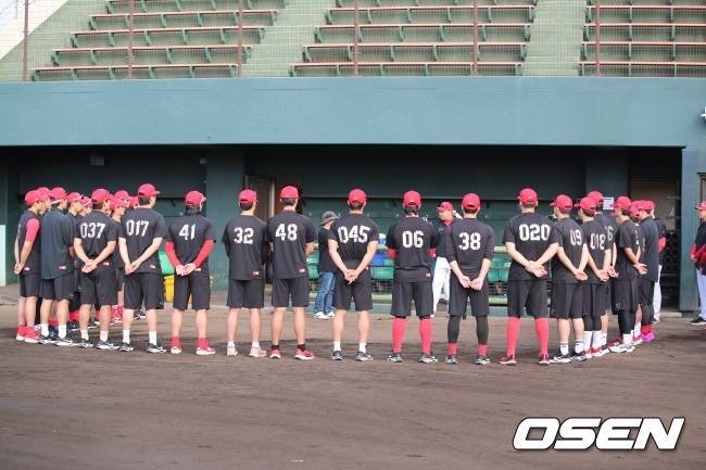 오키나와 마무리 캠프에 참가한 KIA 선수들./OSEN DB