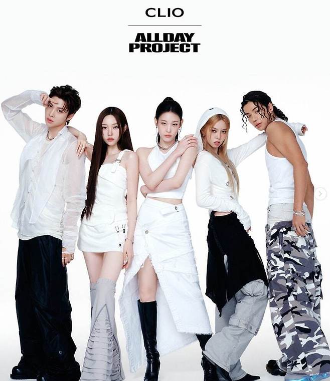 국내 뷰티 브랜드 '클리오'(CLIO) 모델로 발탁된 그룹 올데이 프로젝트(ALLDAY PROJECT).클리오