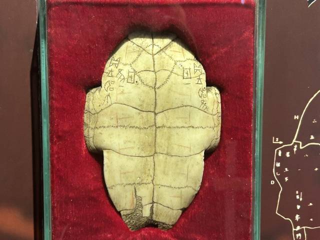 은허터. 복문자에 색칠한 사례.