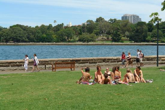 정원처럼 활용되는 도시공원과 녹지, 호주 시드니 왕립식물원.