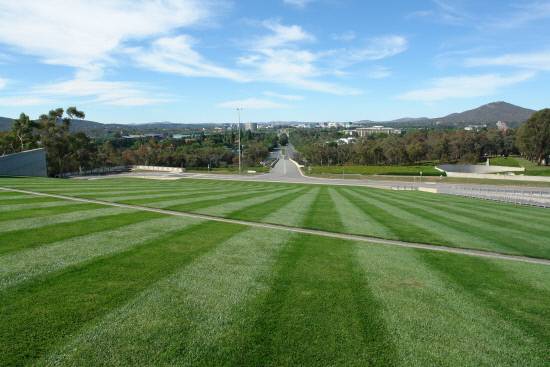 호주 수도 캔버라는 높은 녹지율과 울창한 숲으로 가득한 계획도시입니다.