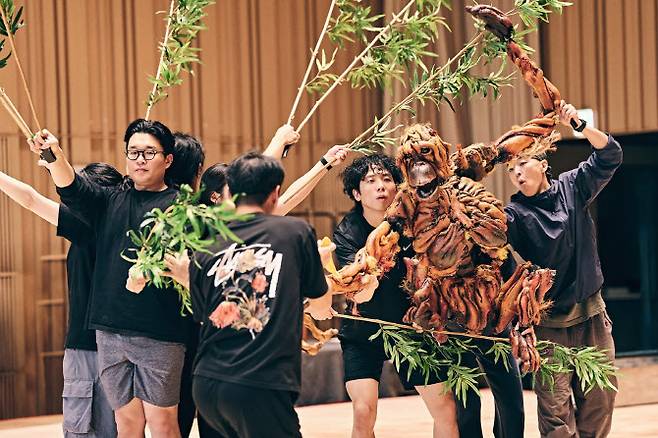 ‘라이프 오브 파이’ 퍼펫 연습 현장.ⓒ에스앤코