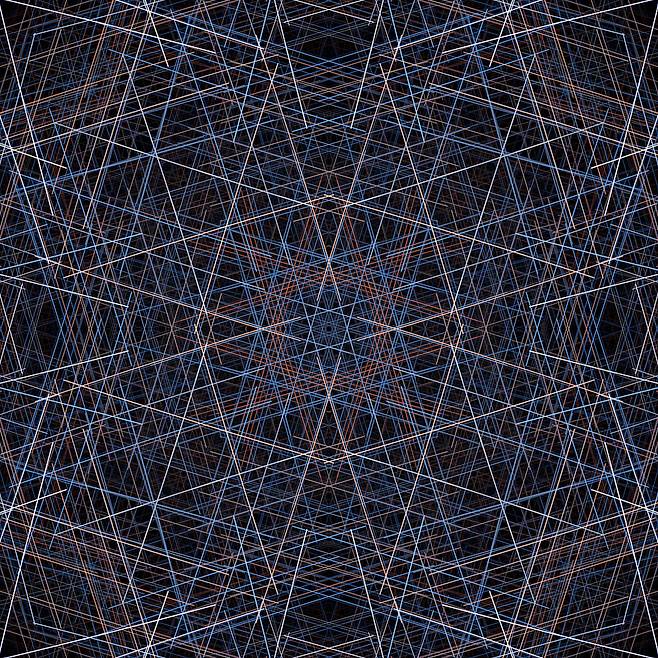 별빛 만다라 #02, 2025, 별의 궤적을 상하 좌우로 뒤집고 연결해서 만다라의 형상으로 제작했다. / 사진가 주기중