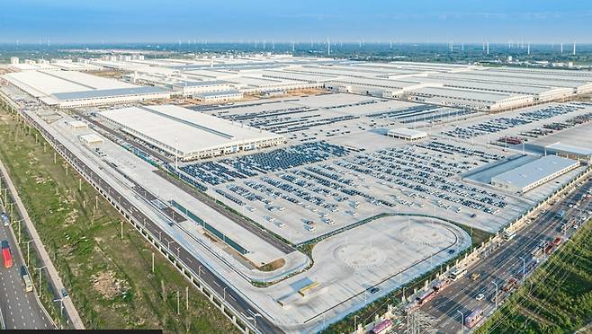 BYD 정저우 공장 전경.