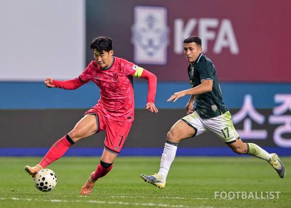 손흥민(왼쪽, 남자 축구대표팀). 서형권 기자