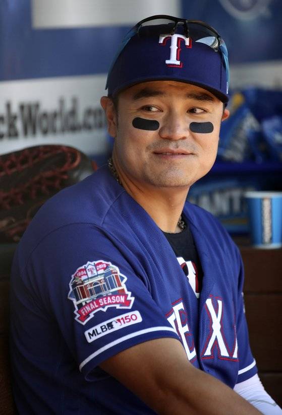 텍사스 레인저스 시절 추신수의모습. USA 투데이=연합뉴스