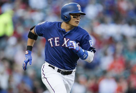 텍사스 시절의 추신수. AP=연합뉴스