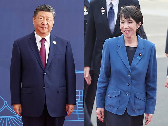 시진핑, 다카이치 중일 정상/사진=연합뉴스