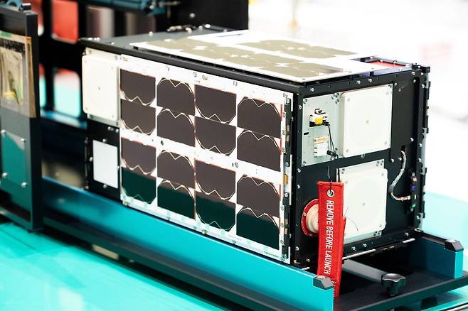 Gyeonggi is the first local government in Korea to launch a climate satellite, named GyeonggiSat-1, shown here. [GYEONGGI PROVINCIAL GOVERNMENT]