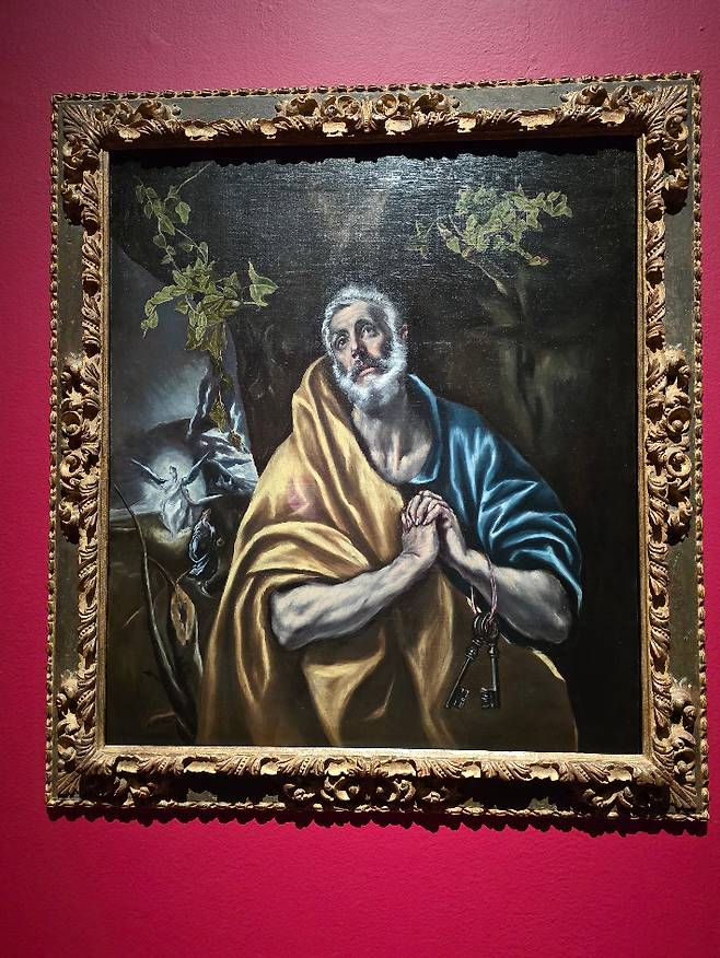 샌디에이고 미술관과 올해 창립 11주년을 맞은 문화콘텐츠 기업 가우디움어소시에이츠(대표이사 김대성)가 공동 주최한 샌디에이고 미술관 특별전에 전시된 엘 그레코 작 '참회하는 성 베드로'. 곽인숙 기자