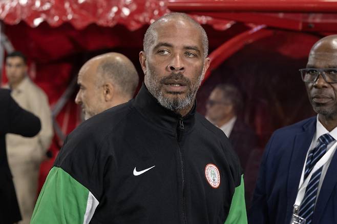 나이지리아 축구대표팀의 에리크 셸 감독. 연합뉴스