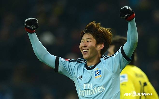 함부르크 시절 손흥민의 모습. /AFPBBNews=뉴스1