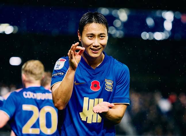 백승호. /사진=버밍엄 시티 공식 SNS