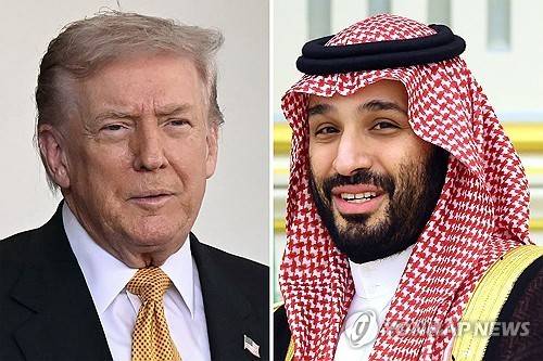 트럼프 대통령과 빈살만 왕세자  [AFP=연합뉴스 자료사진. 재판매 및 DB 금지]