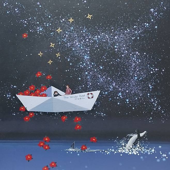 ▲ 53,0 X 53.0cm Acrylic on canvas 별밤