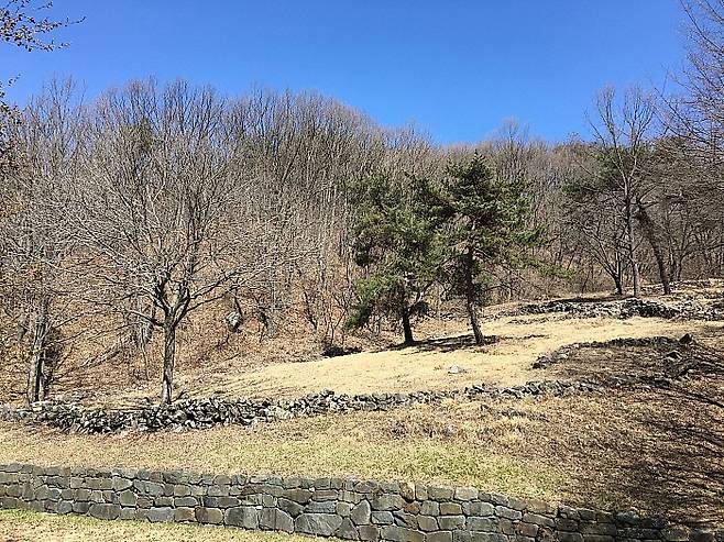 쌍산의소 의병성과 막사터.화순군 제공