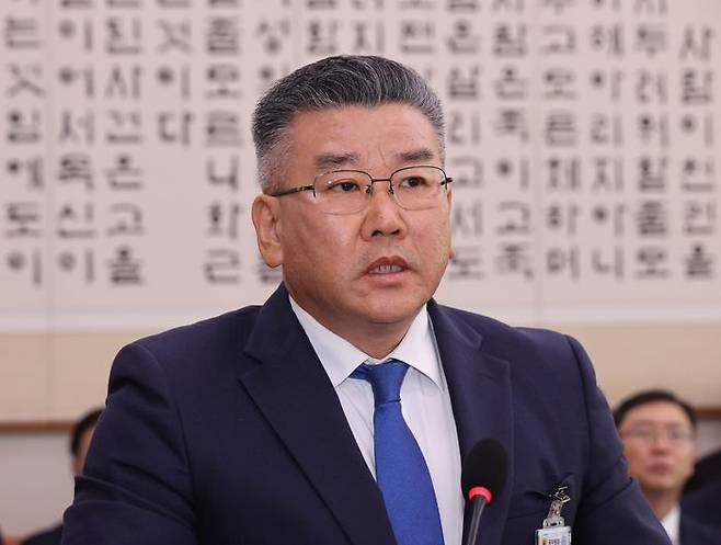 유병호 감사위원이 16일 서울 여의도 국회에서 열린 감사원 등에 대한 법제사법위원회 국정감사에서 의원 질의에 답하고 있다. ⓒ연합뉴스