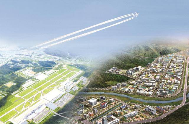 대구경북신공항 신도시 조감도. 경북도 제공