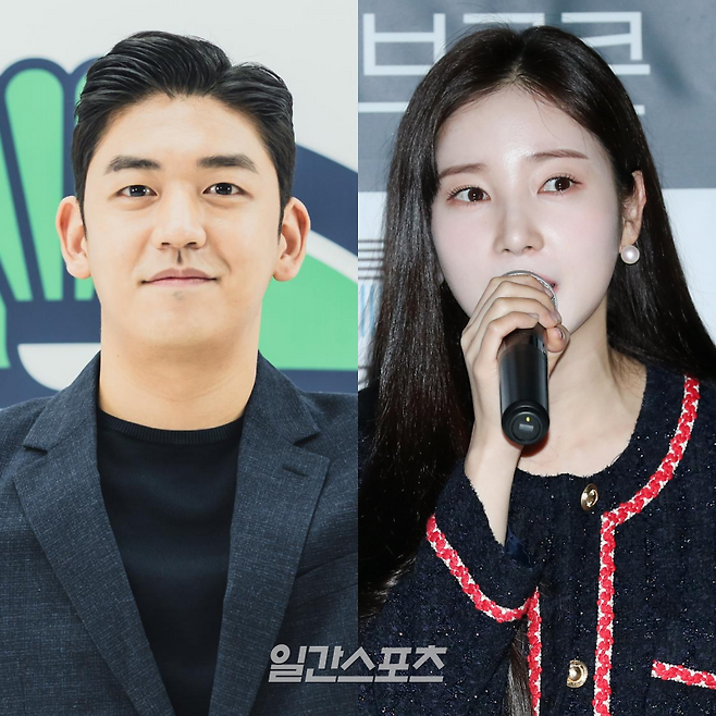 이용대(왼쪽), 윤채경.사진=일간스포츠 DB