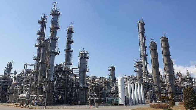 충남 서산시 대산석유화학단지 내 롯데케미칼의 석유화학 설비 모습. 롯데케미칼 제공