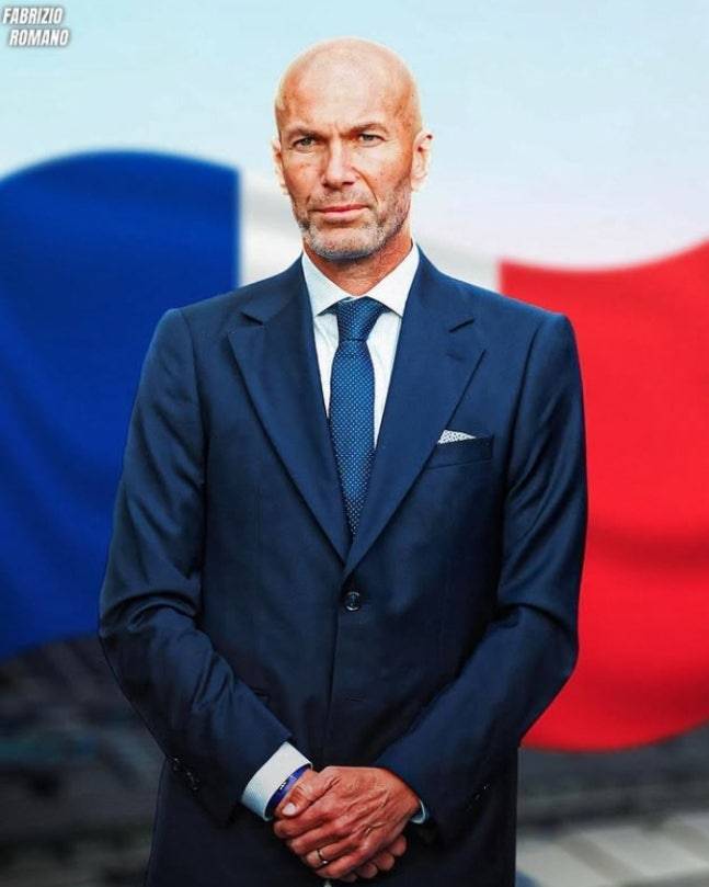 프랑스 축구 대표팀 차기 사령탑으로 유력한 지네딘 지단. 파브리지오 로마노 SNS
