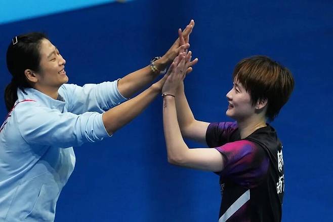 ▲ 중국은 전국체전 결승에서 내부 최강자를 가린다. 왕즈이와 천위페이는 서로에게는 치열한 라이벌이지만, 안세영 앞에서는 모두 확실한 도전자에 불과하다. ⓒ 소후닷컴