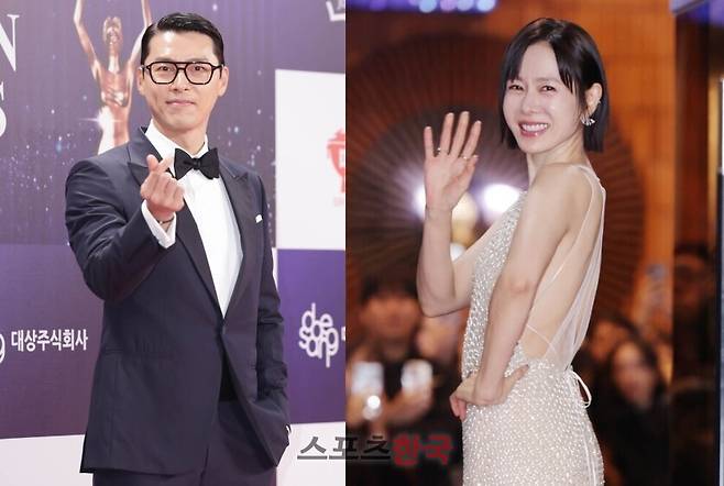 제46회 청룡영화상에 참석한 배우 현빈, 손예진. ⓒ이혜영 기자 lhy@hankooki.com