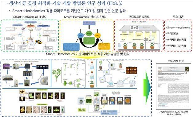 생산가공 공정 최적화 기술 개발 방법론 연구 성과.ⓒ한국한의학연구원