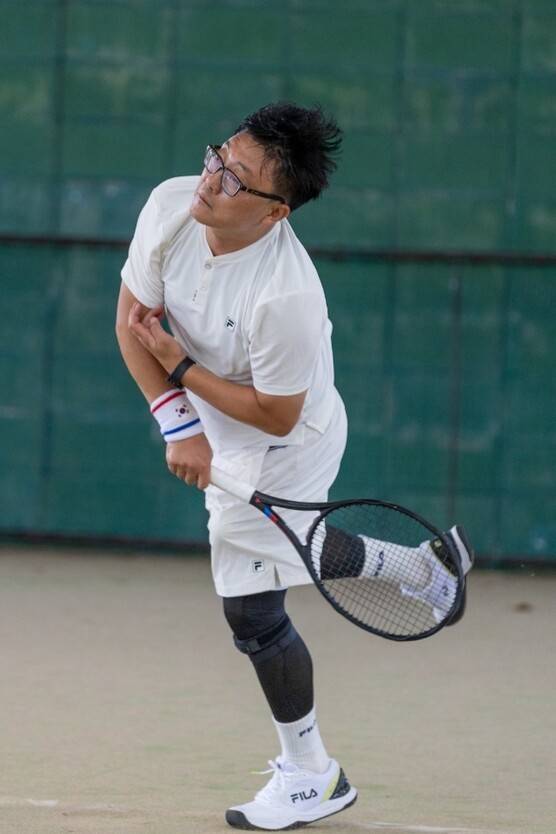 지난해 디비전리그 T4에 참가해 지역, 전국대회 우승을 넘어 국외 대회에도 출전한 김성훈씨. 사진은 T4 예선 때 모습. 선수 본인 제공