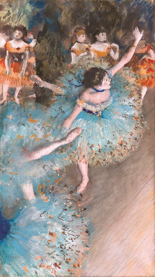 에드가르 드가의 ‘흔들리는 무용수; 녹색 옷을 입은 무용수’(1877-1879).  북피움 제공