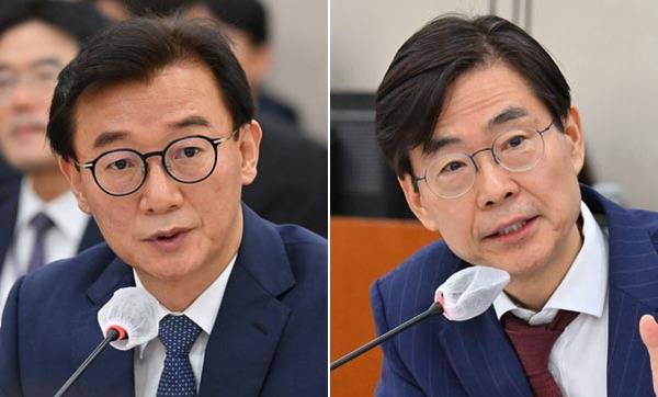 전재수(왼쪽), 조경태