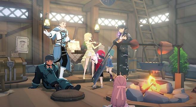 마비노기 모바일 합주 모습. 넥슨 제공