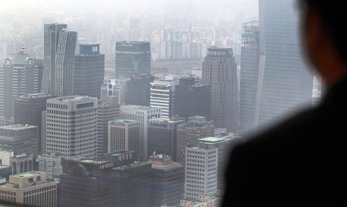 63빌딩에서 바라본 여의도 증권가. [사진 = 연합뉴스]