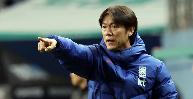 홍명보 감독이 이끄는 한국축구대표팀이 사상 첫 포트2 진입에 성공했다. 사진은 홍명보 한국대표팀 감독. /사진=뉴시스