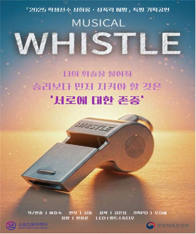 공연 '휘슬' 포스터. /스포츠윤리센터 제공
