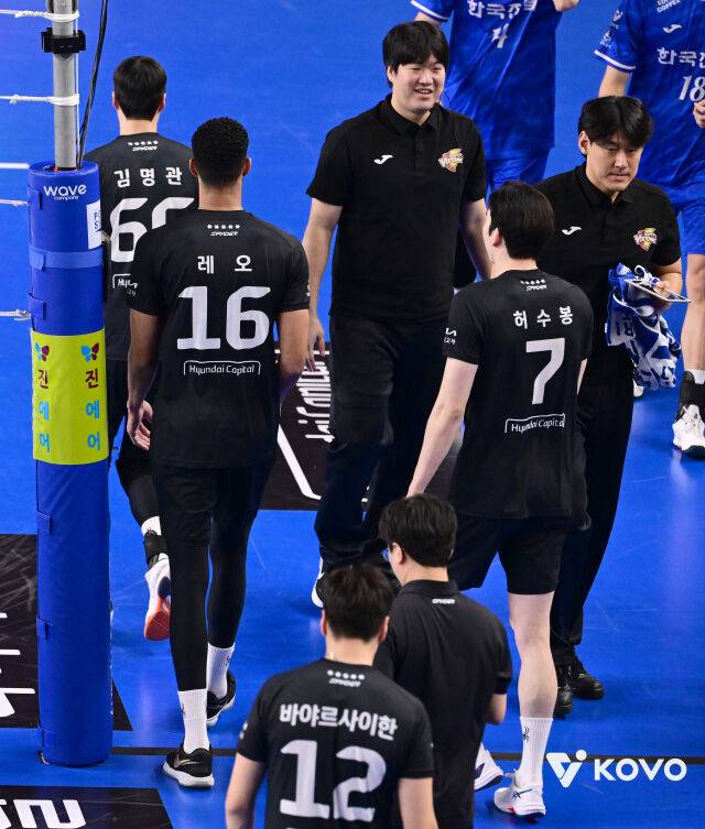 현대캐피탈 선수들./KOVO